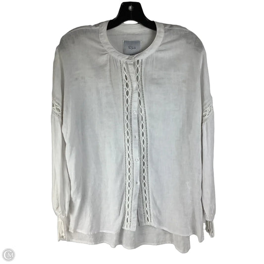 Top Long Sleeve By Rails In White, Size: Xs