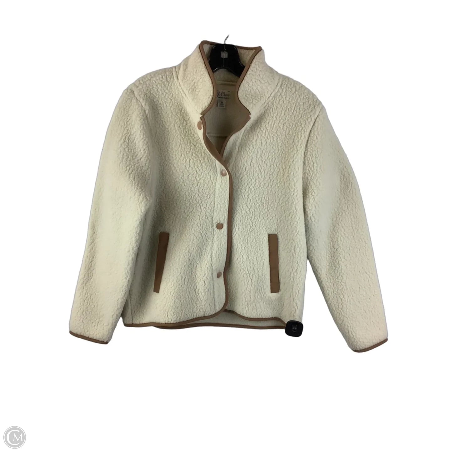 Jacket Fleece By J. Crew In Tan, Size: Xs