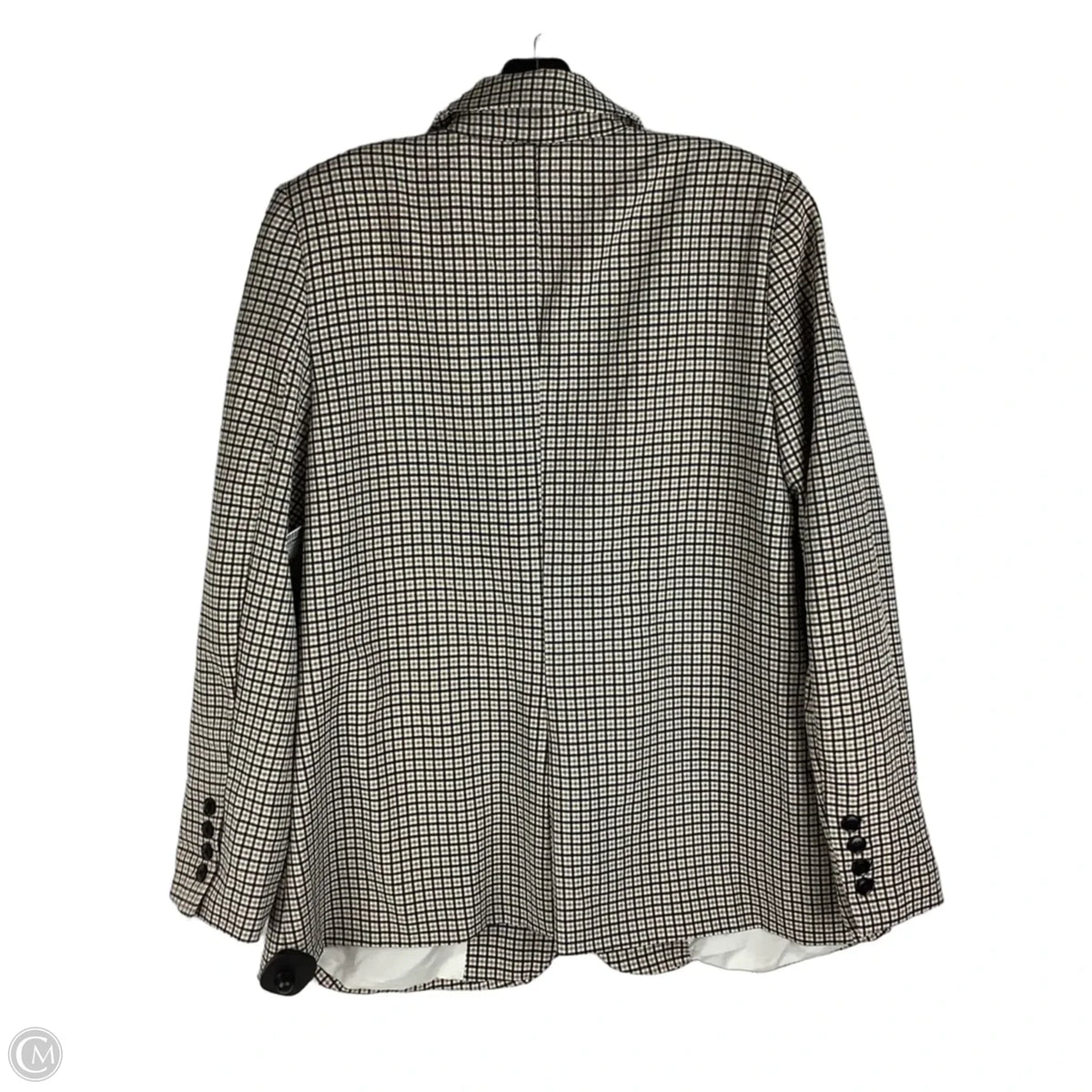 Blazer By Vince Camuto In Checkered Pattern, Size: L