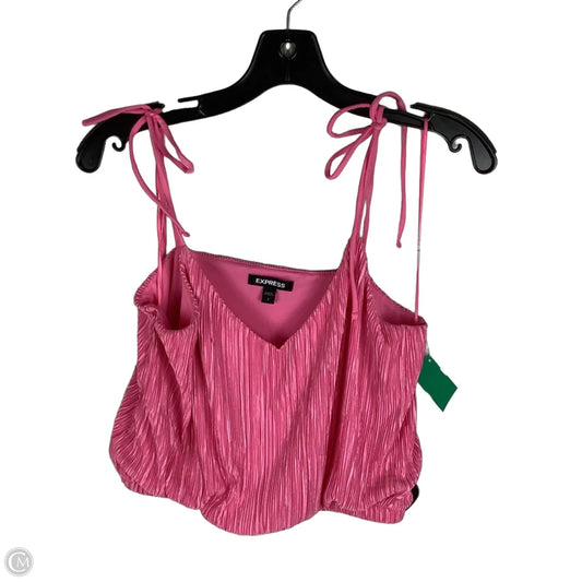 Top Sleeveless By Express In Pink, Size: S