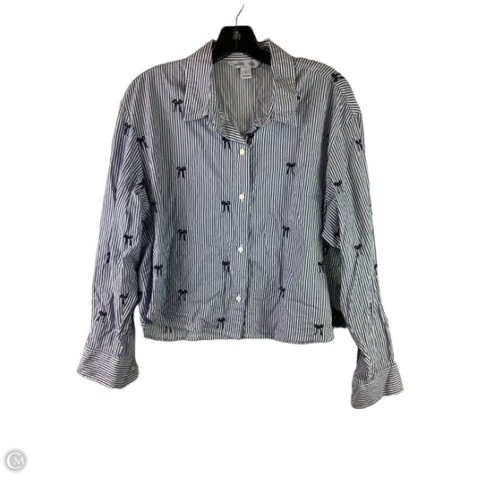 Top Long Sleeve By Old Navy In Striped Pattern, Size: L