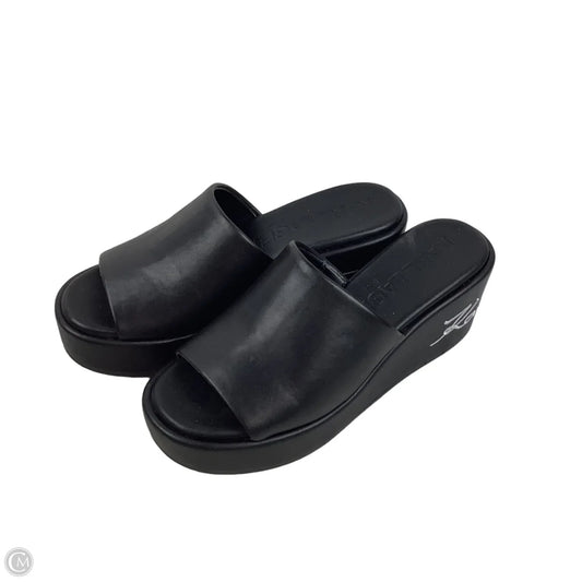 Sandals Designer By Karl Lagerfeld In Black, Size: 7.5