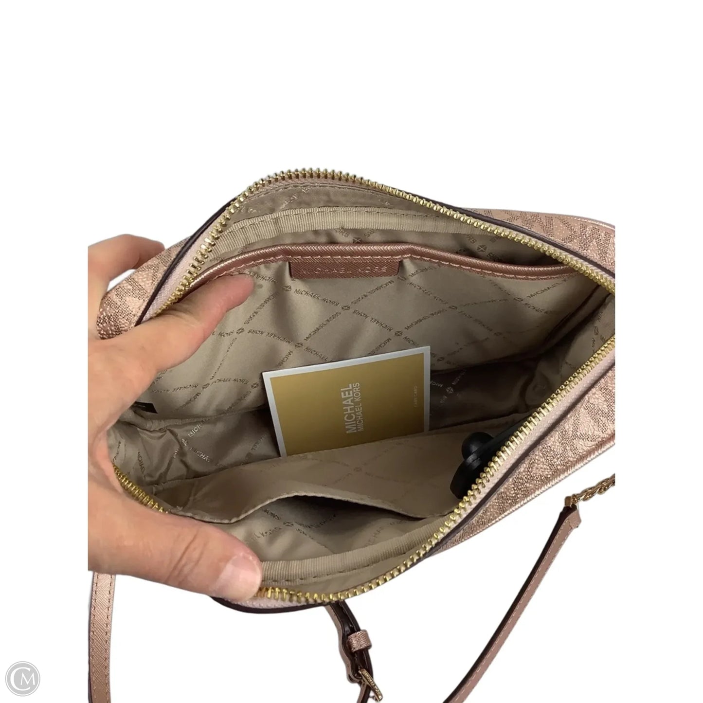 Crossbody Designer By Michael Kors, Size: Medium