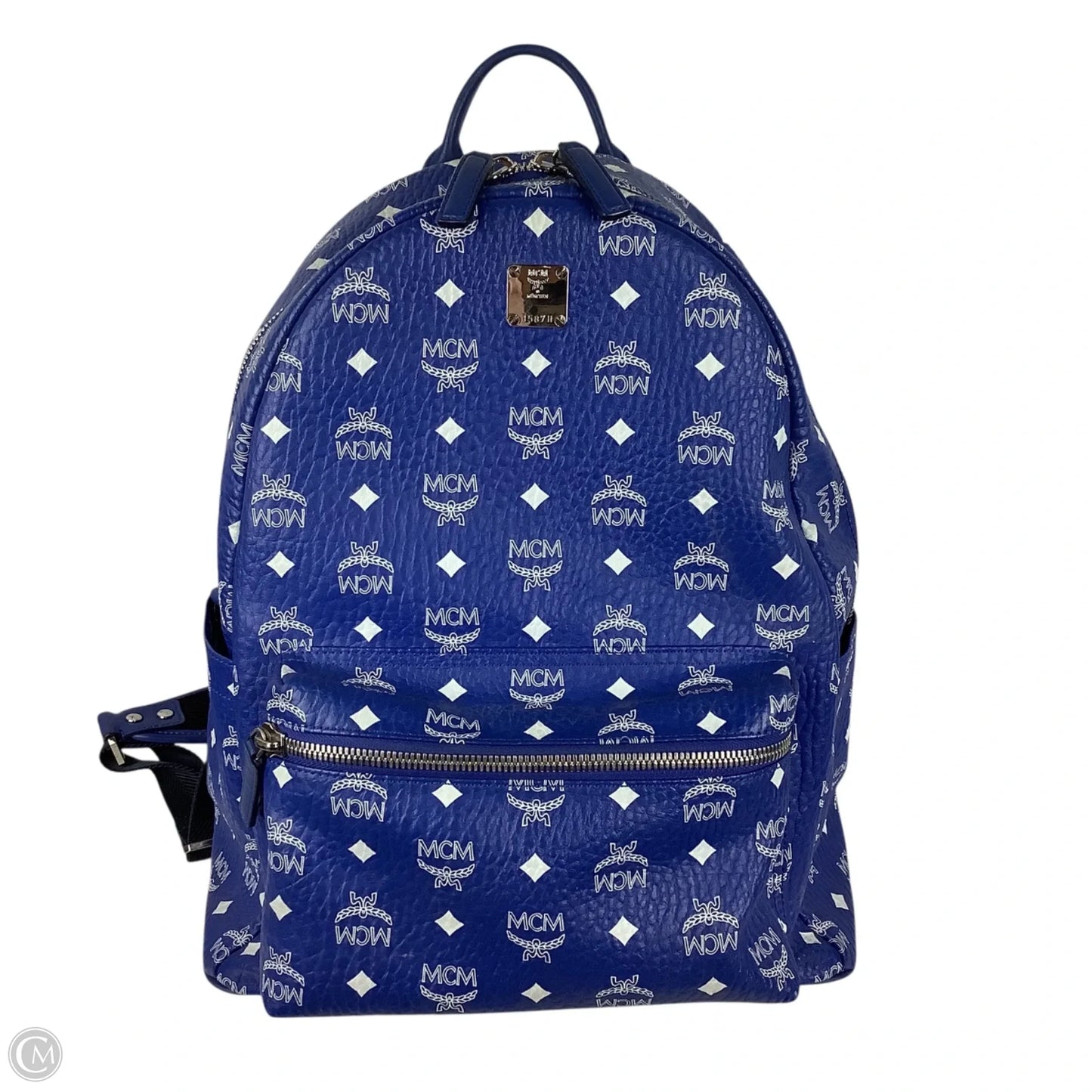 Backpack Luxury Designer By Mcm, Size: Large (As is)