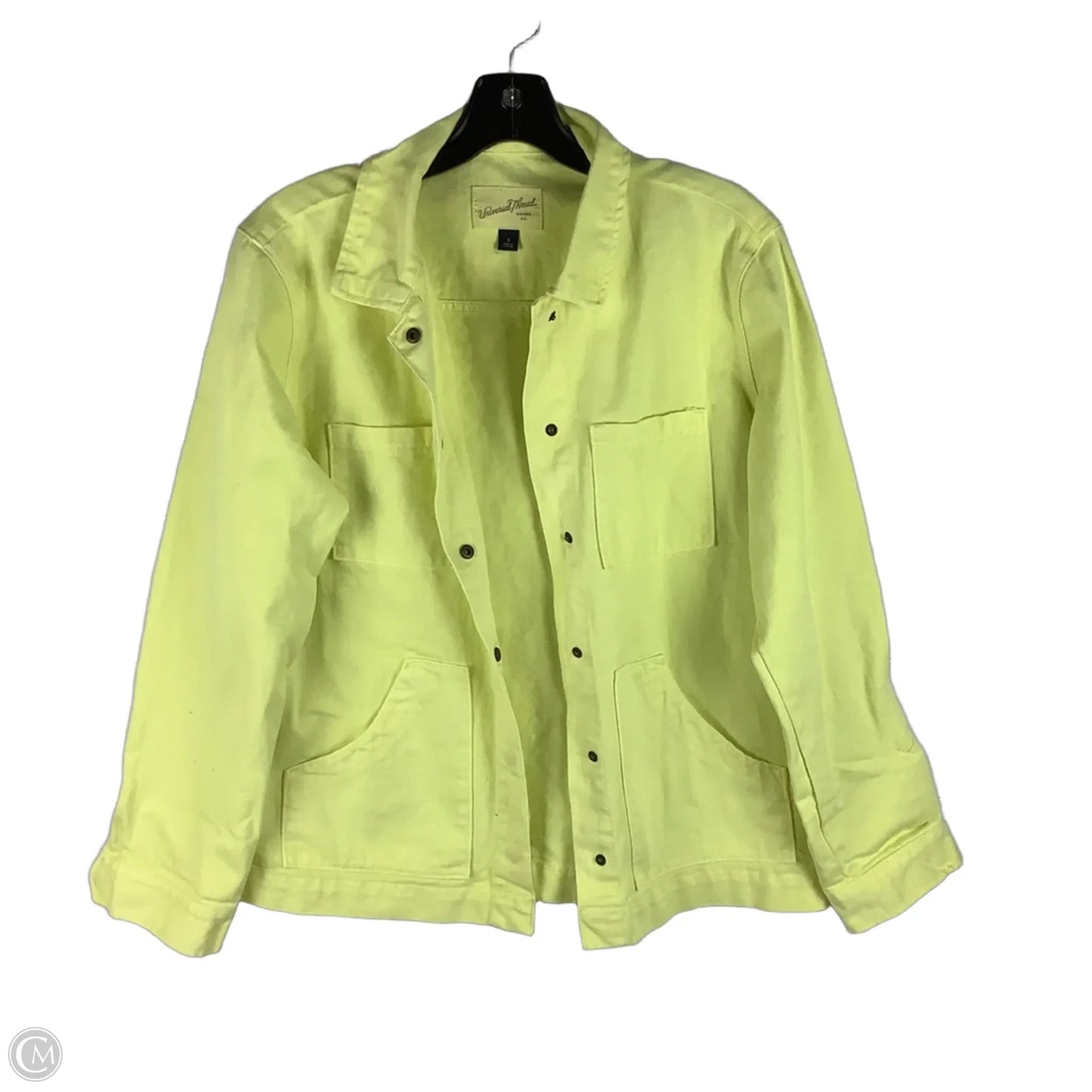 Jacket Denim By Universal Thread In Yellow Denim, Size: S
