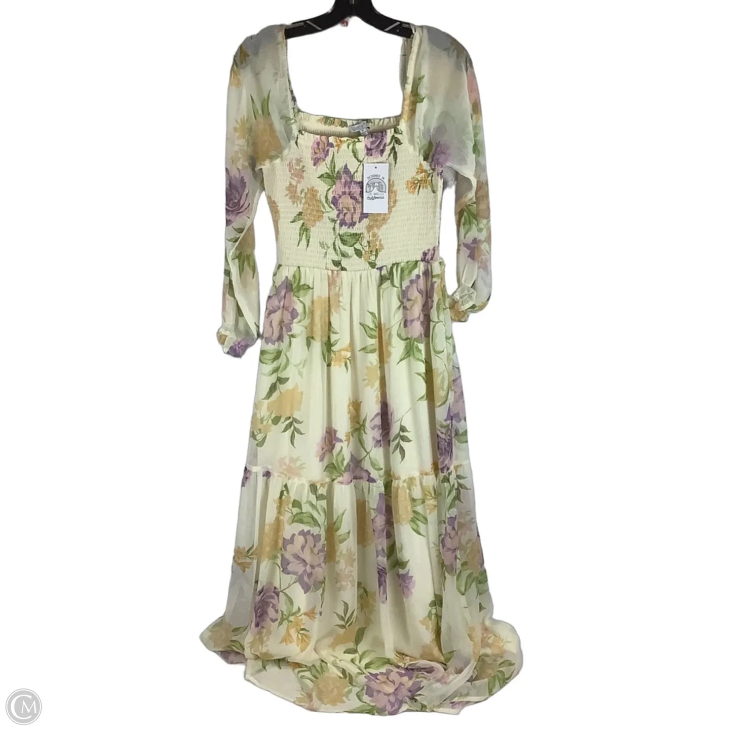 Dress Party Long By Patrons Of Peace In Floral Print, Size: M