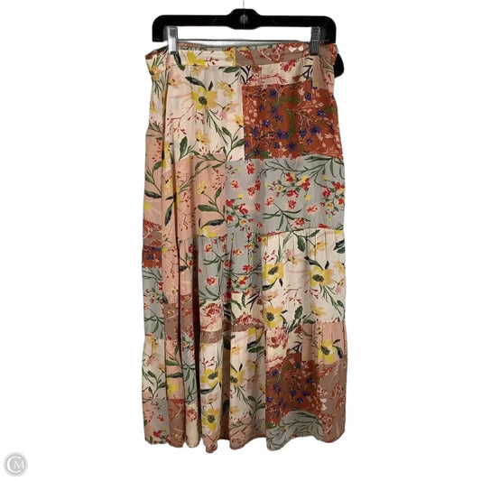 Skirt Maxi By Tahari In Floral Print, Size: M