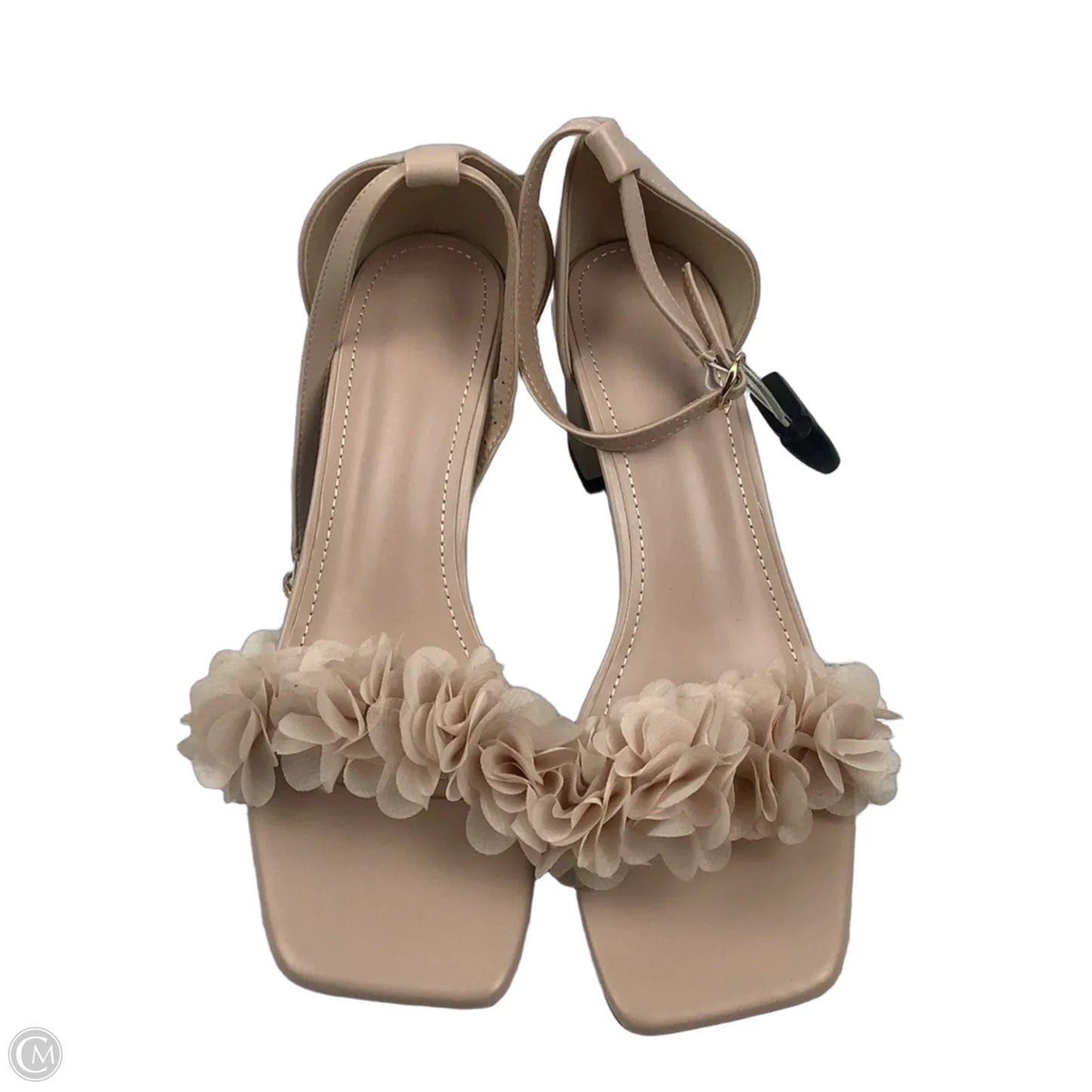 Shoes Heels Block By Clothes Mentor In Tan, Size: 10.5
