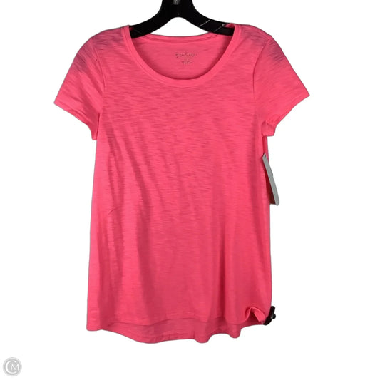 Top Short Sleeve Designer By Lilly Pulitzer In Pink, Size: Xs