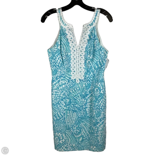 Dress Designer By Lilly Pulitzer In Blue & White, Size: 4