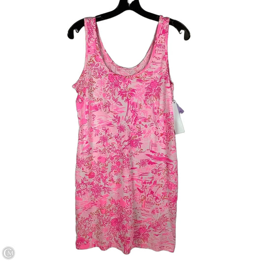 Dress Designer By Lilly Pulitzer In Orange & Pink, Size: S