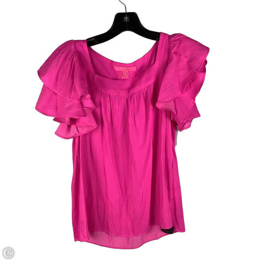 Top Short Sleeve Designer By Lilly Pulitzer In Pink, Size: Xs