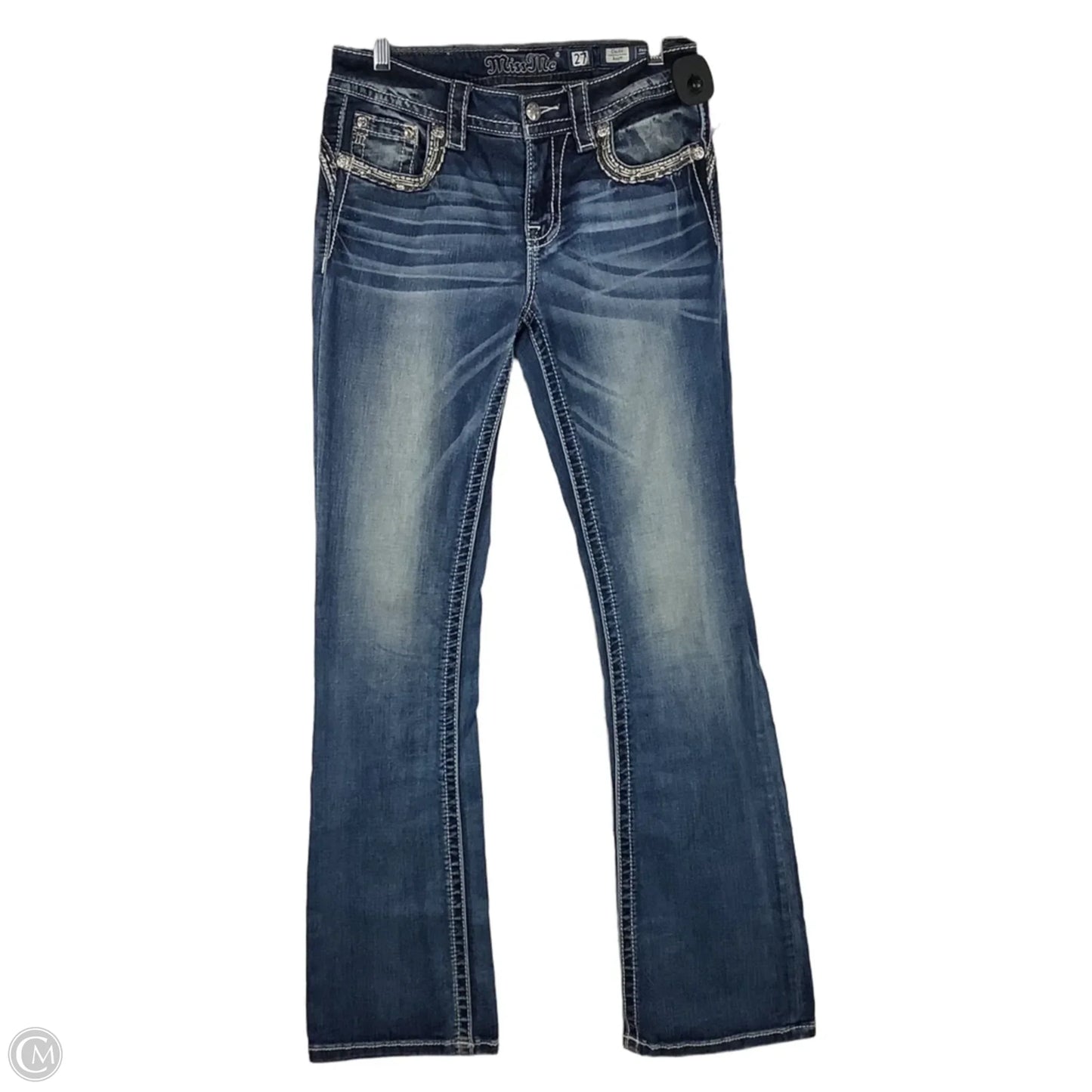 Jeans Boot Cut By Miss Me In Blue Denim, Size: 4 (27)