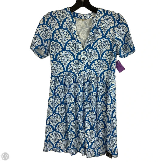 Dress Party Short By Boden In Blue & White, Size: 2