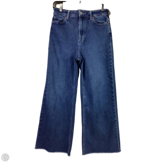 Jeans Wide Leg By Paige In Blue Denim, Size: 8 (29)