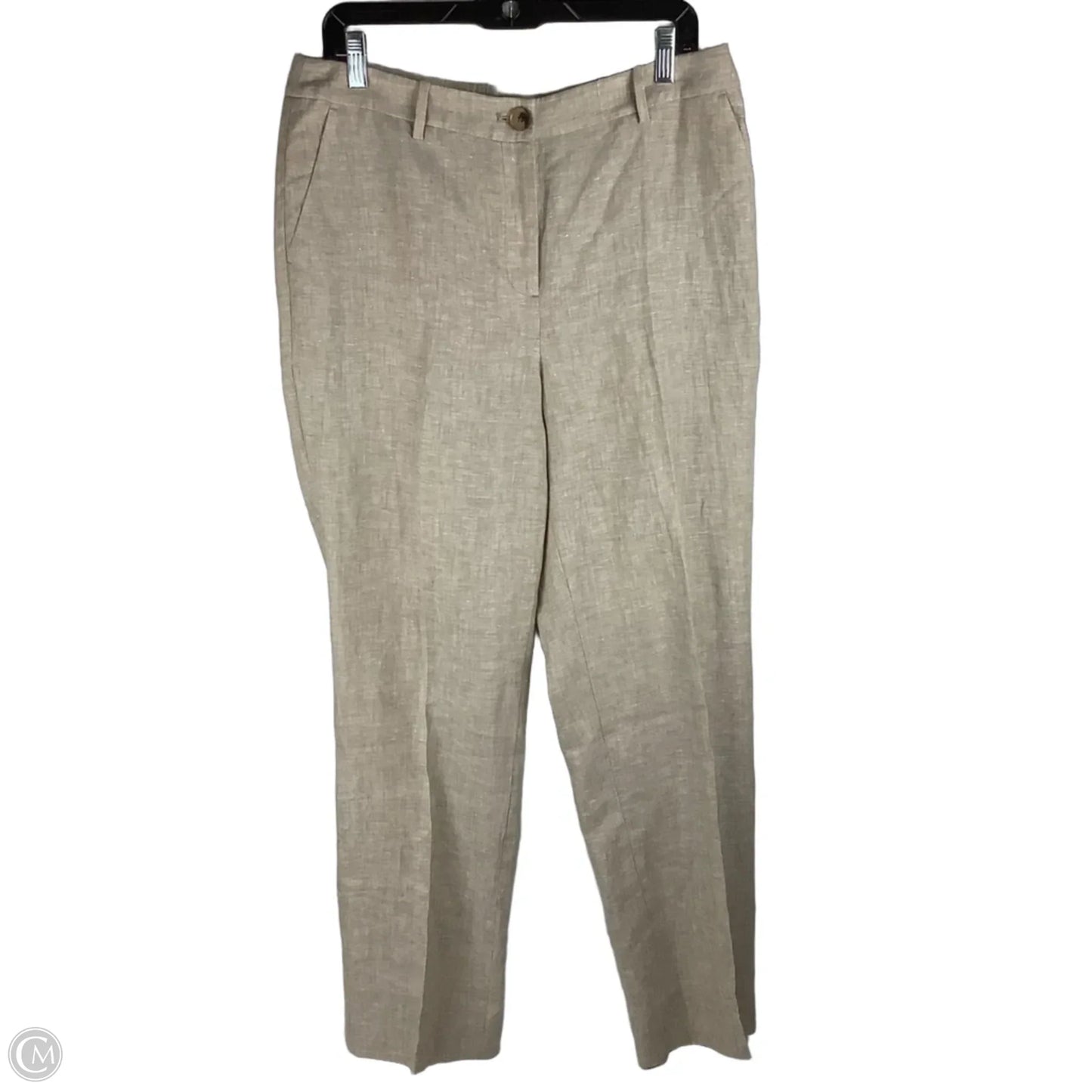 Pants Linen By Talbots In Tan, Size: 8 100% linen