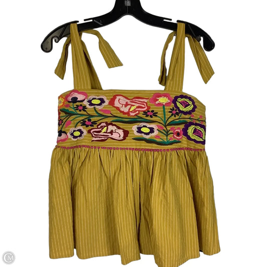 Top Sleeveless By Thml In Yellow, Size: M