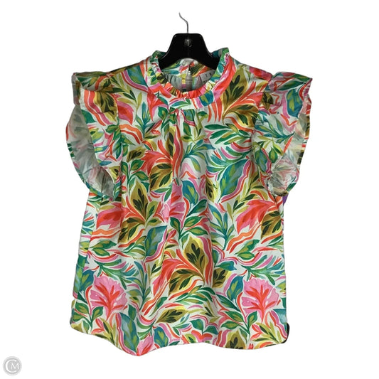Top Short Sleeve By Thml In Floral Print, Size: S