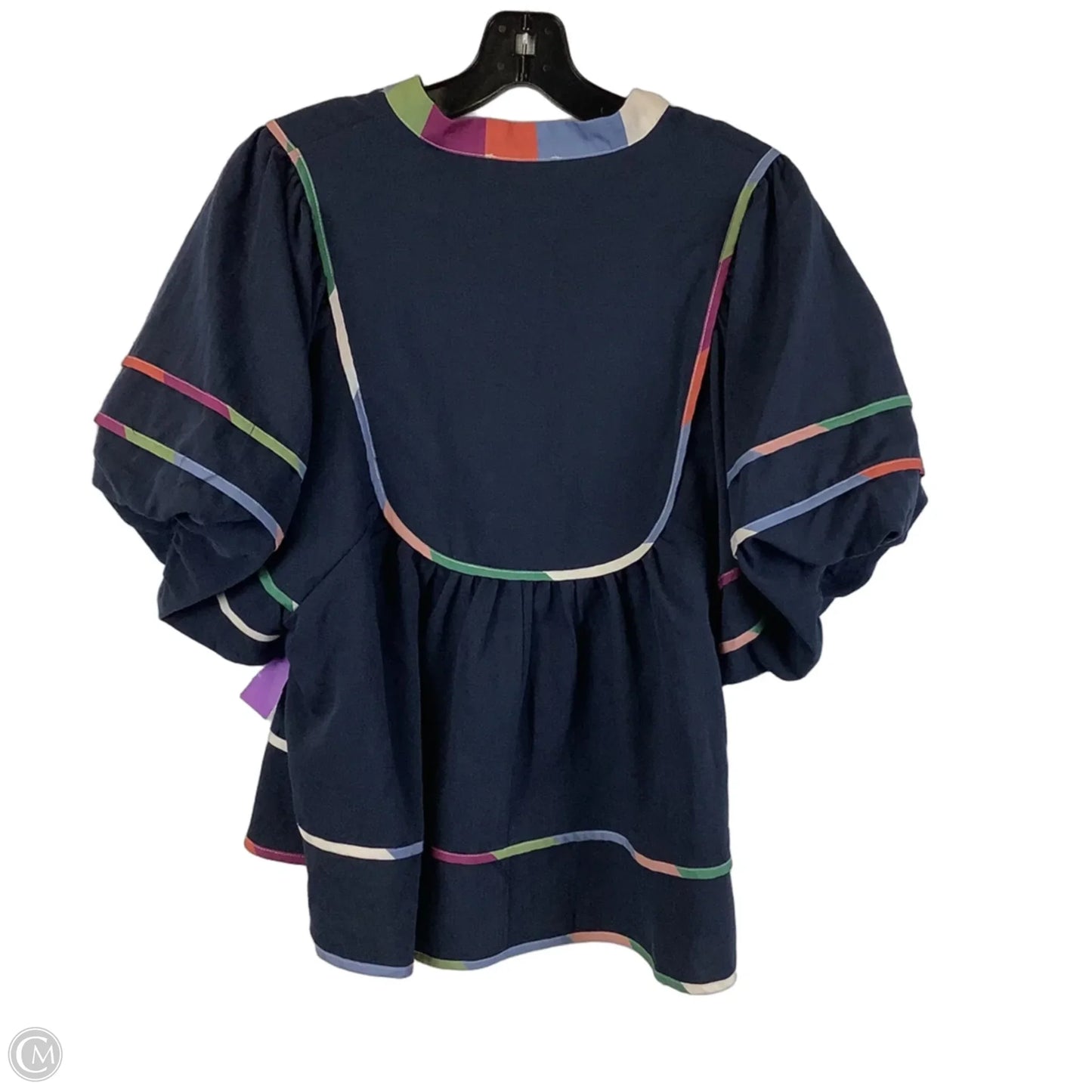 Top Short Sleeve By Entro In Navy, Size: S