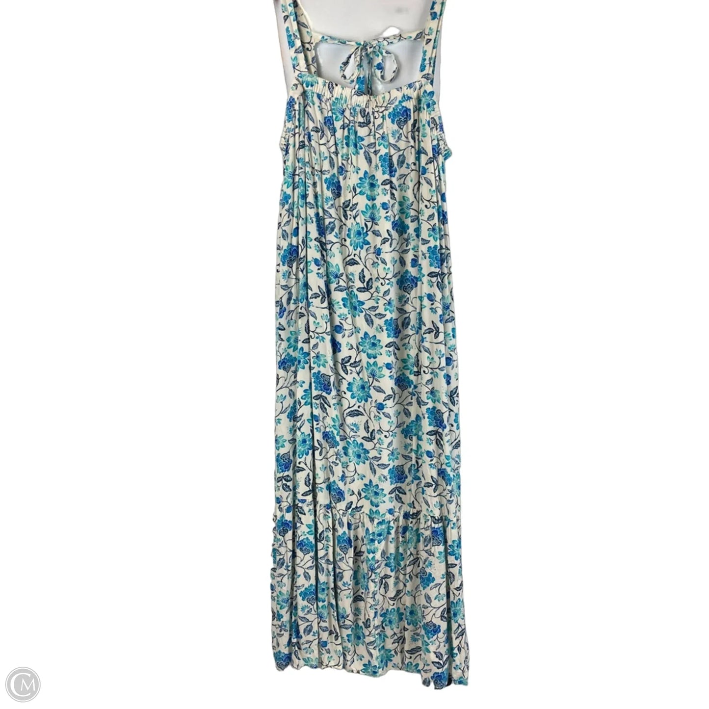 Dress Casual Maxi By Old Navy In Blue & Cream, Size: Xl
