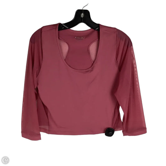 Athletic Top Long Sleeve Crewneck By Athleta In Pink, Size: L