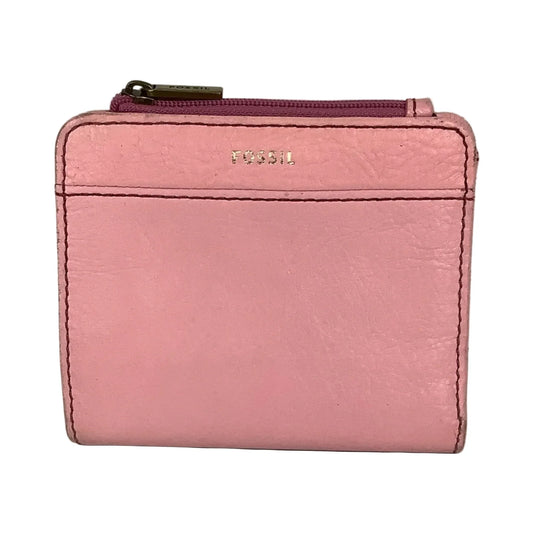 Wallet Leather By Fossil, Size: Small