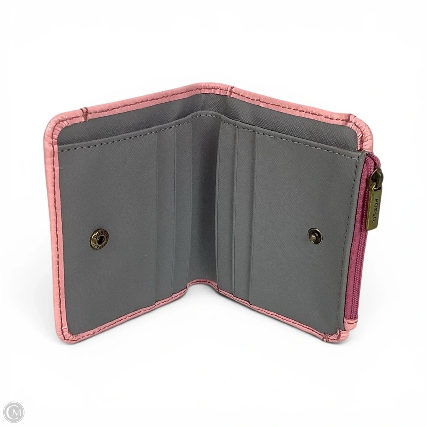 Wallet Leather By Fossil, Size: Small