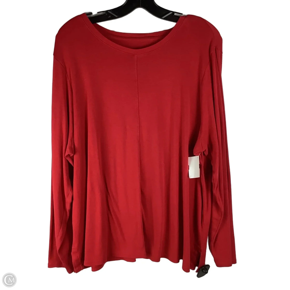 Top Long Sleeve Basic By J. Jill In Red, Size: 2x