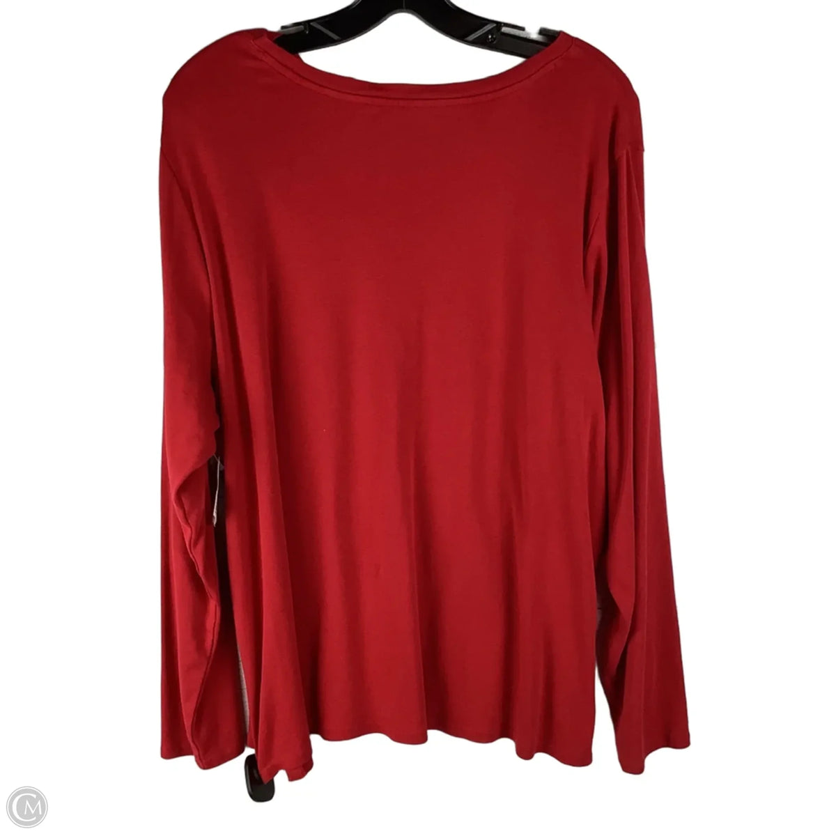 Top Long Sleeve Basic By J. Jill In Red, Size: 2x