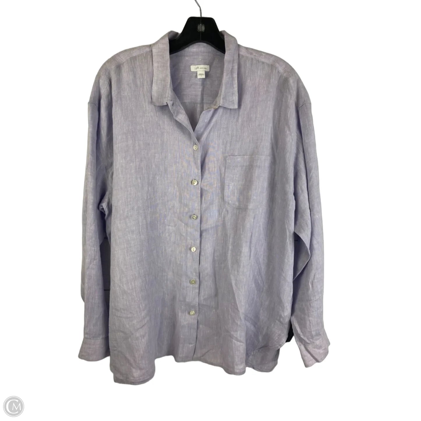 Top Long Sleeve By J. Jill In Purple, Size: L