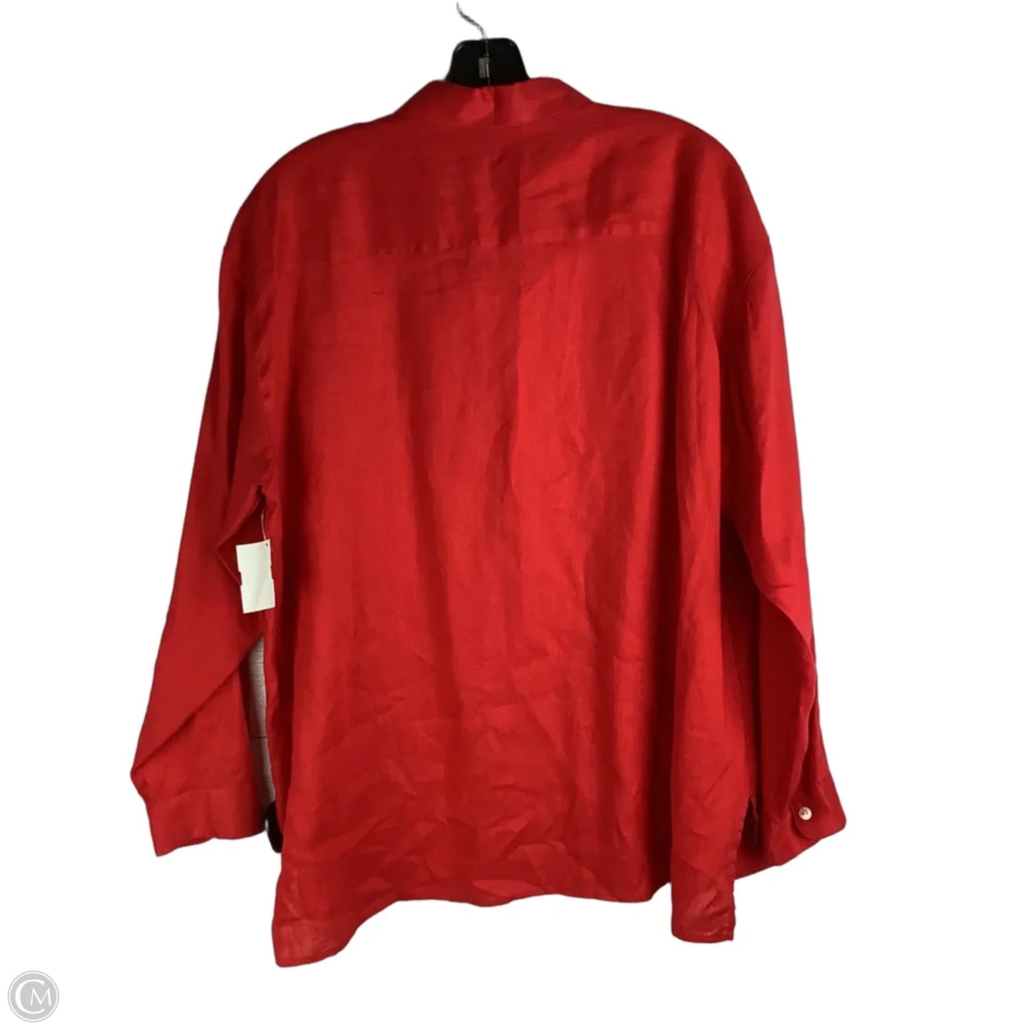 Top Long Sleeve By J. Jill In Red, Size: L