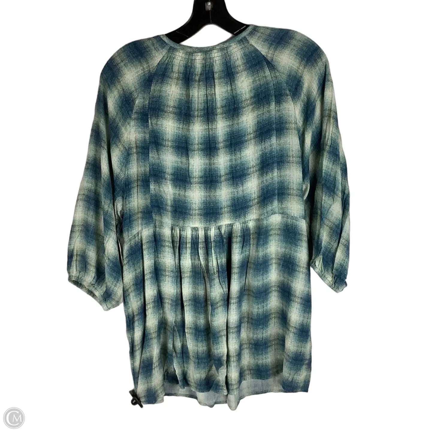 Top Long Sleeve By Maeve In Plaid Pattern, Size: S