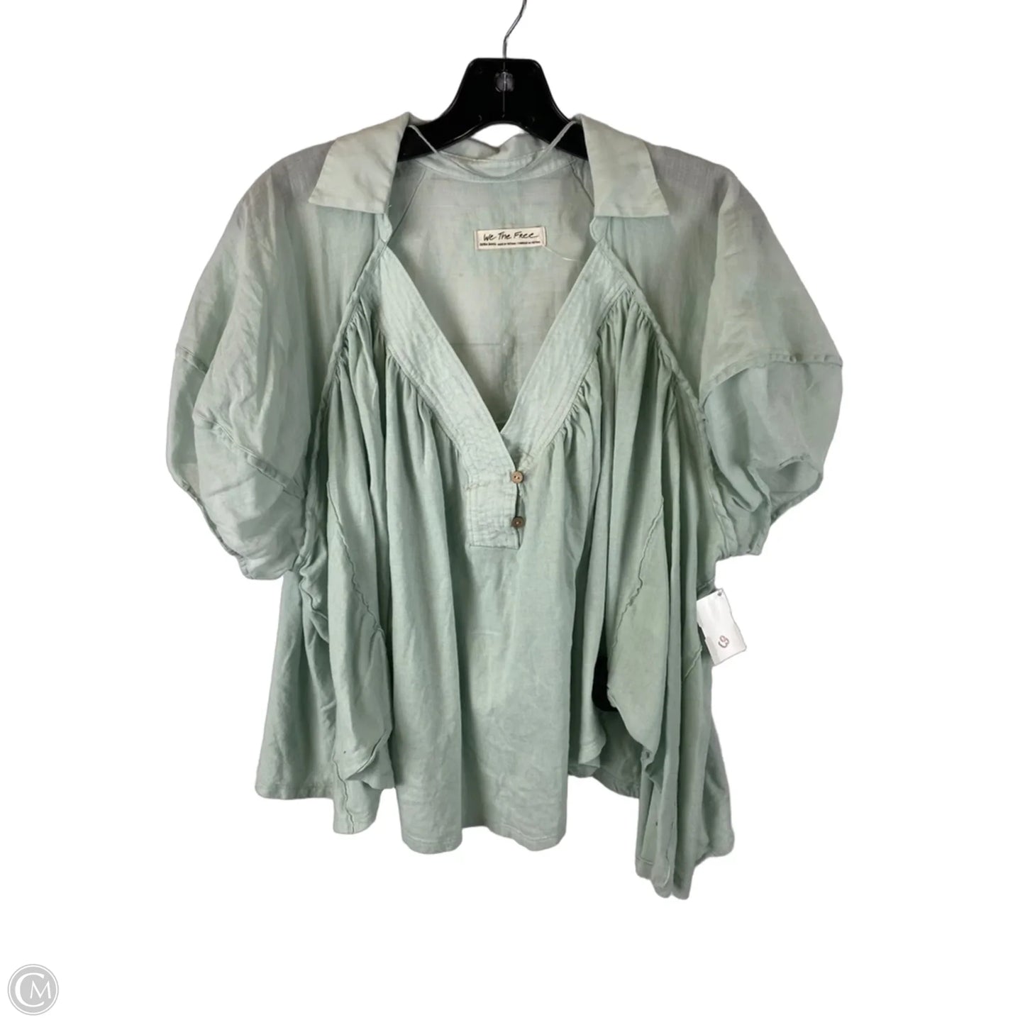Top Short Sleeve By We The Free In Blue, Size: Xs