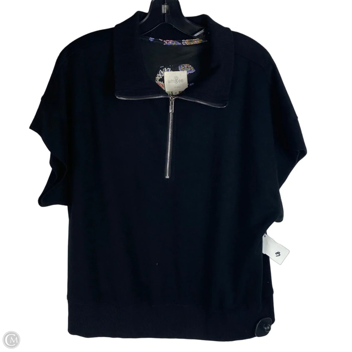 Sweatshirt Collar By Umgee In Black, Size: M