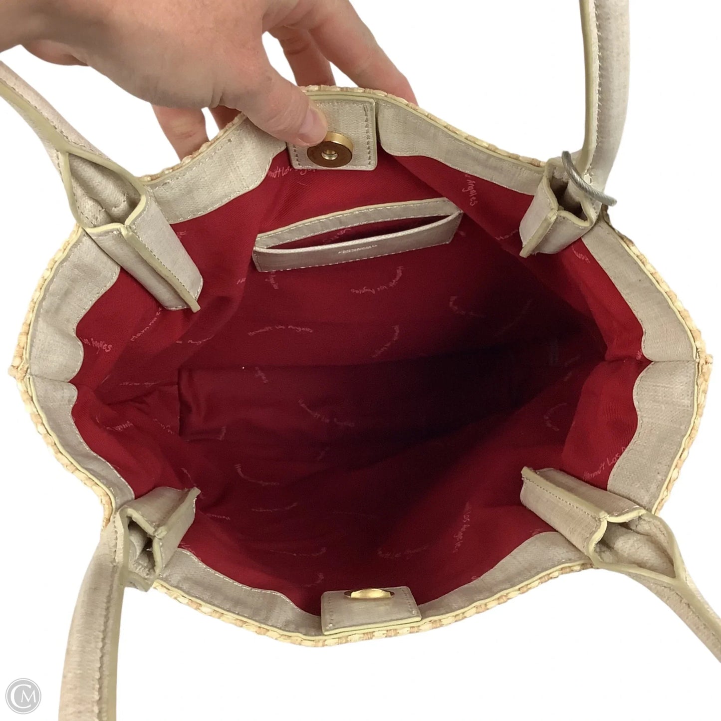 Handbag Leather By Hammitt, Size: Medium