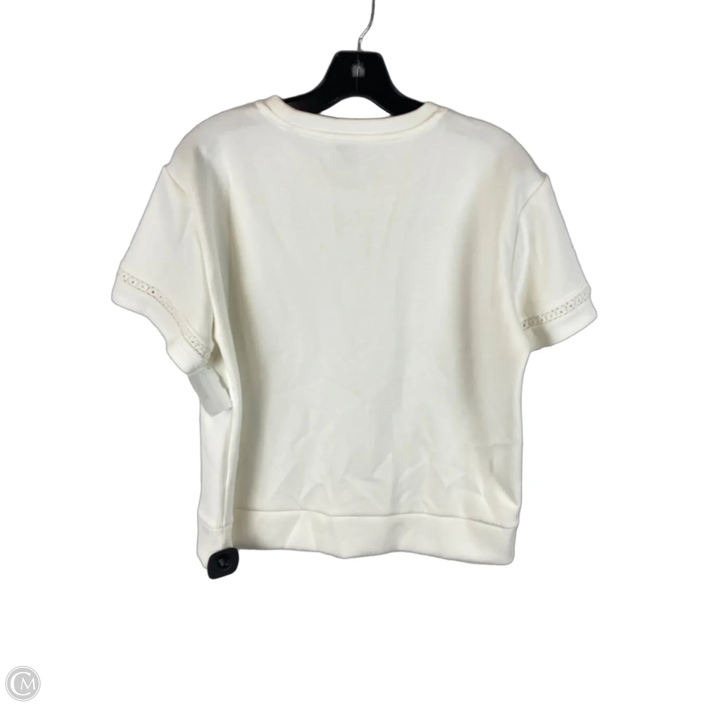 Top Short Sleeve By Elie Tahari In Cream, Size: M