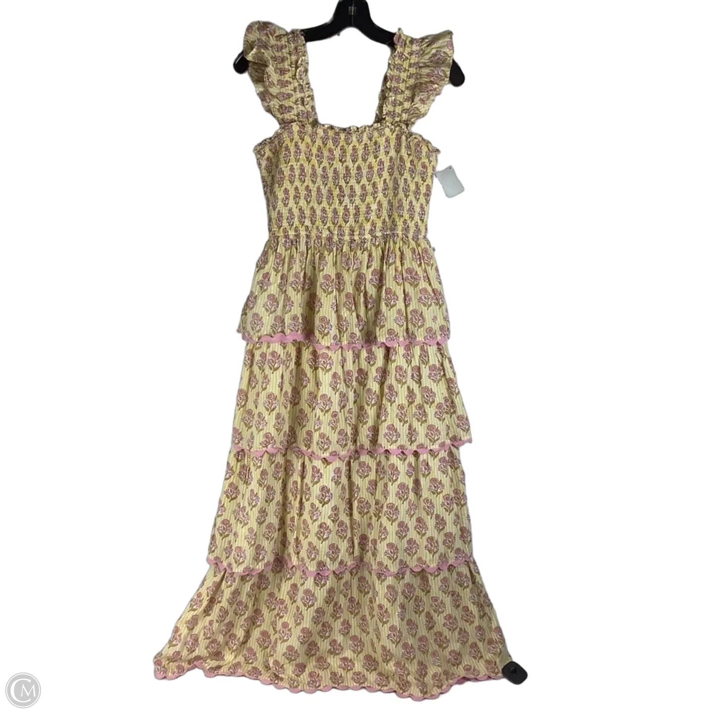 Dress Party Long By Saylor In Pink & Yellow, Size: M