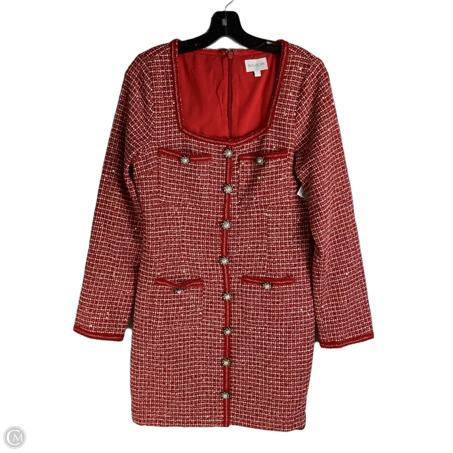 Dress Party Midi By Sugar Lips In Red, Size: M