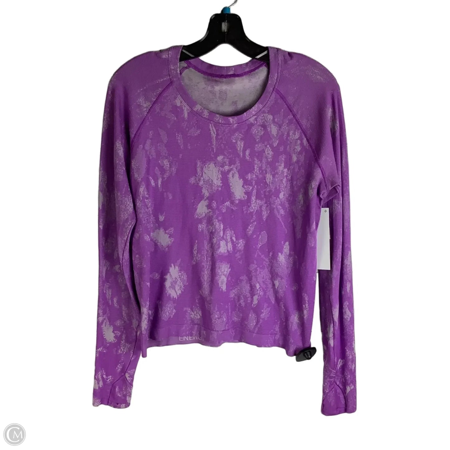 Athletic Top Long Sleeve Crewneck By Lululemon In Purple, Size: 10