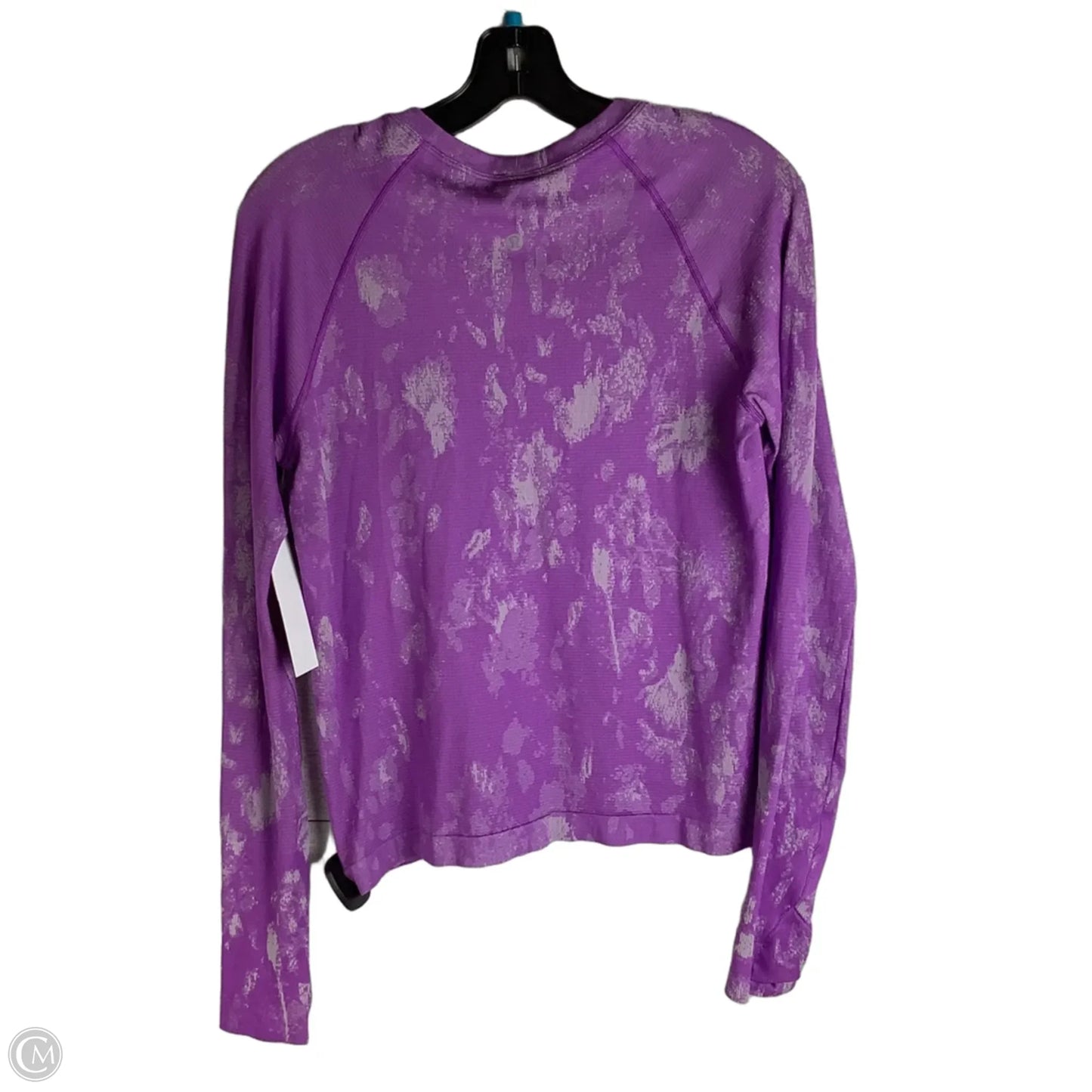 Athletic Top Long Sleeve Crewneck By Lululemon In Purple, Size: 10