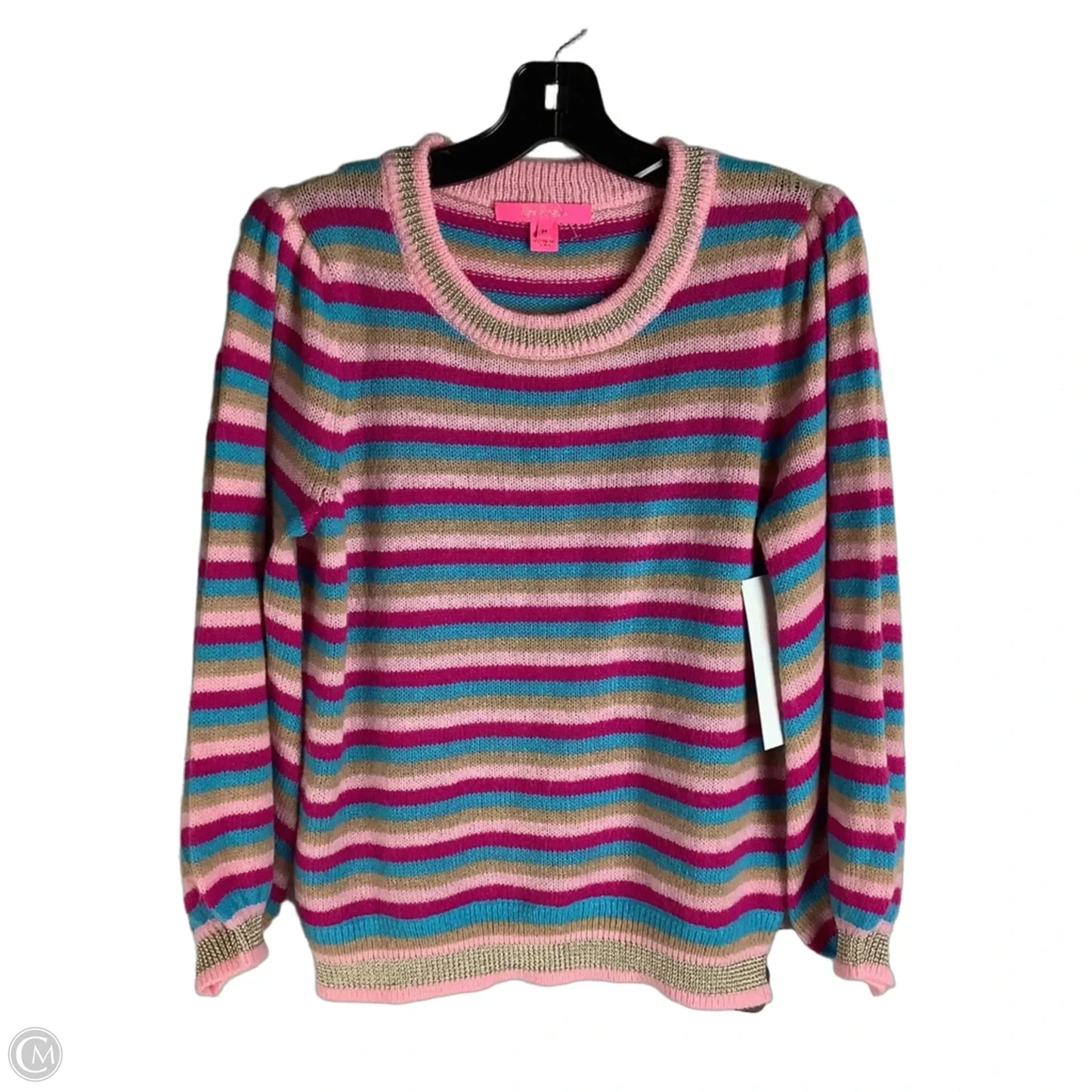 Sweater Designer By Lilly Pulitzer In Striped Pattern, Size: M