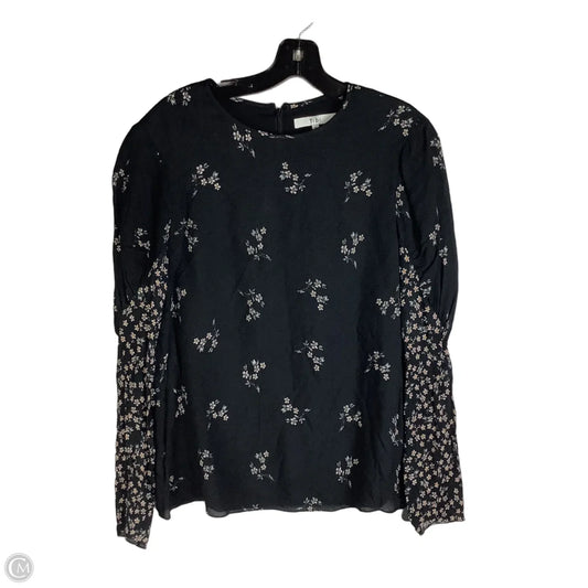 Top Long Sleeve By Tibi In Black, Size: 4