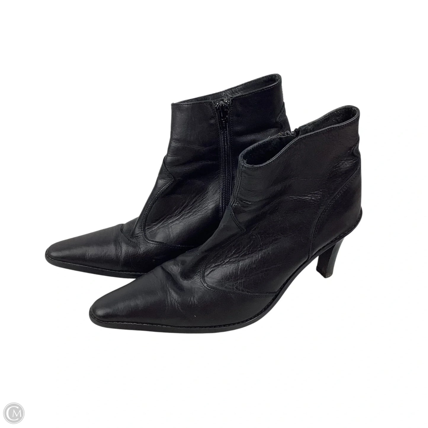 Boots Ankle Heels By Zara In Black, Size: 9.5 (40)