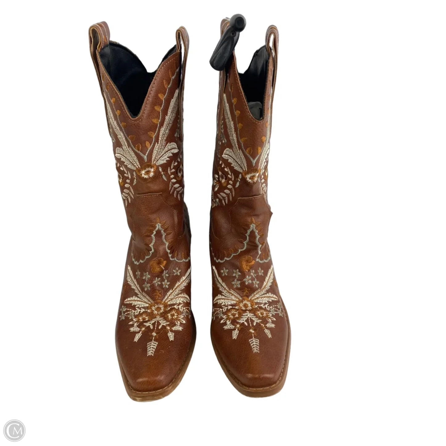 Boots Western By Clothes Mentor In Brown, Size: 8.5
