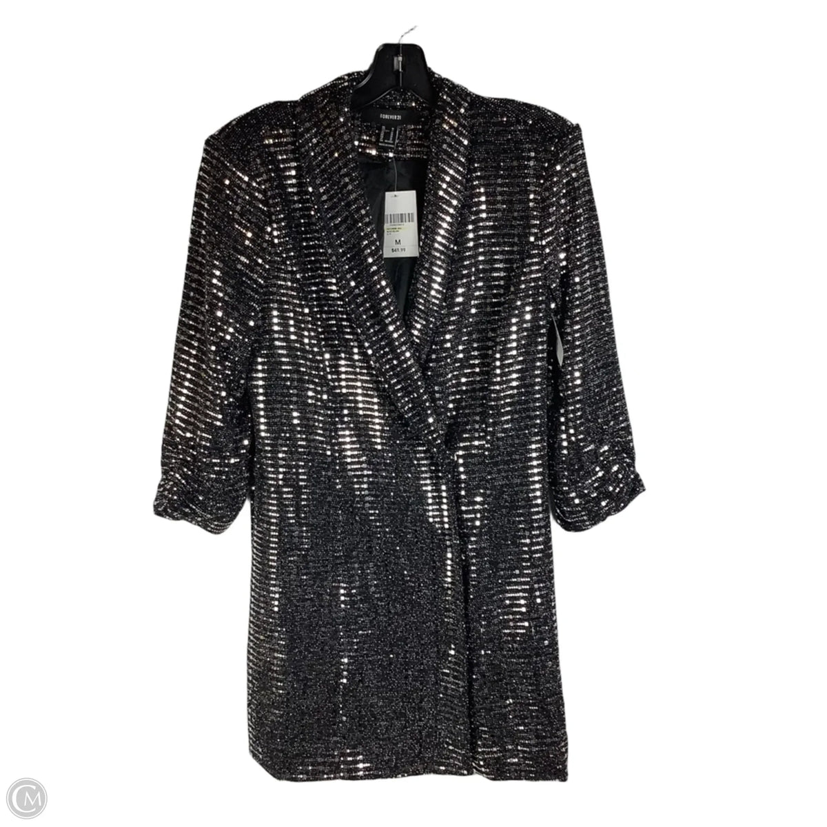 Blazer By Forever 21 In Silver, Size: M