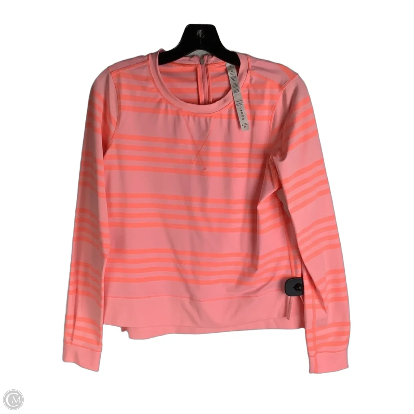 Athletic Top Long Sleeve Crewneck By Lululemon In Peach, Size: 6