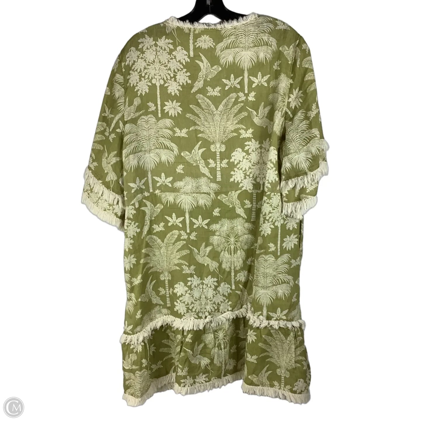 Dress Designer - body 100% linen, lining 100% cotton- By Spartina In Green, Size: Xl