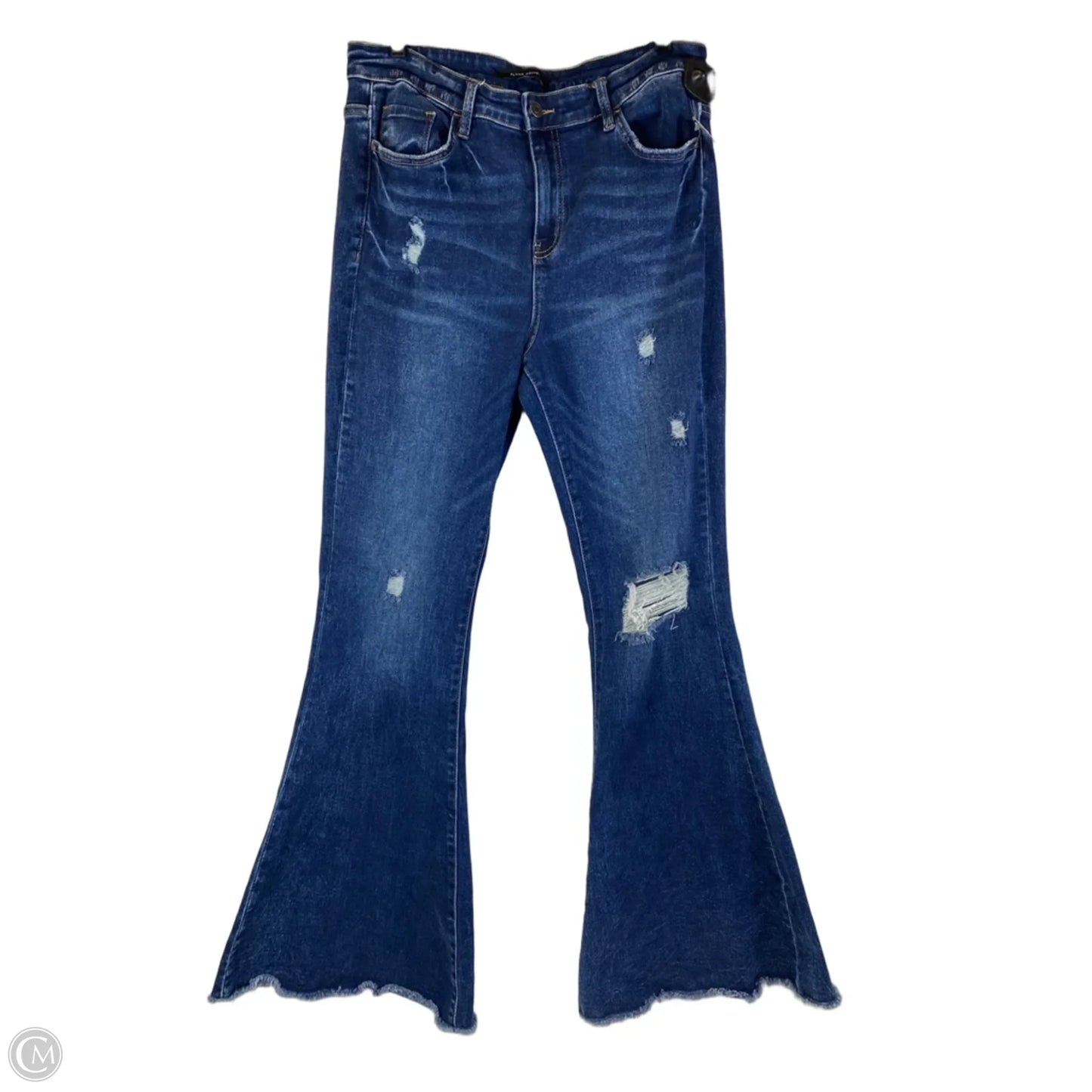 Jeans Flared By Flying Monkey In Blue Denim, Size: 12