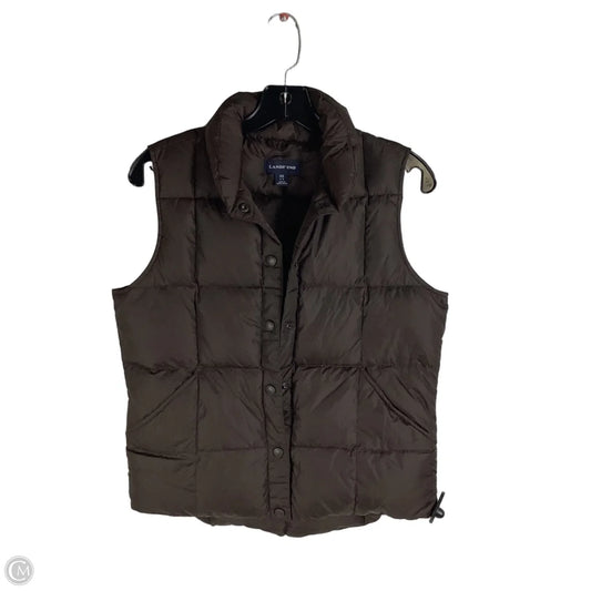 Vest Puffer & Quilted By Lands End In Brown, Size: Xs