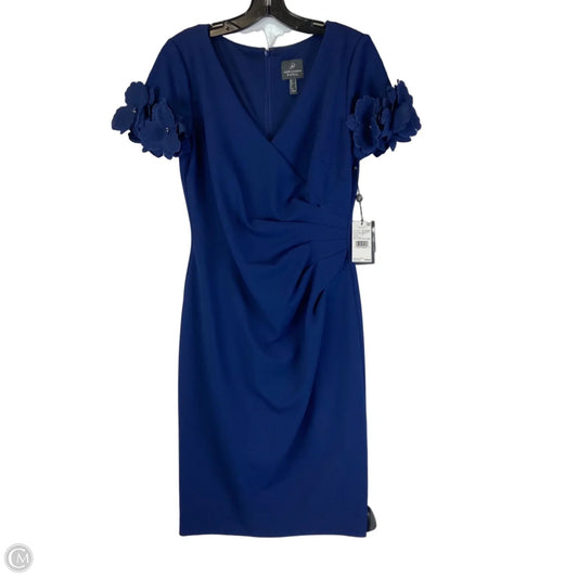 Dress Party Midi By Adrianna Papell In Navy, Size: 6